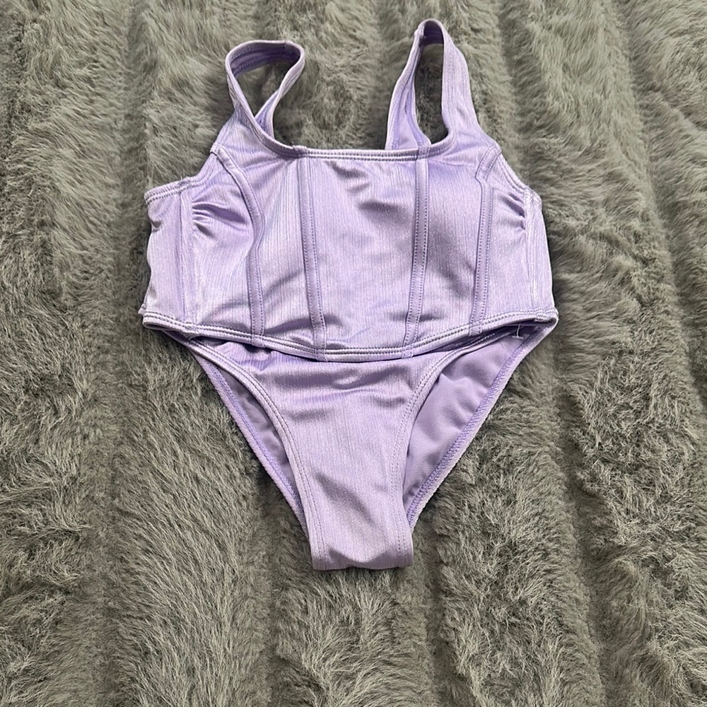 Lavender Two-Piece Swimsuit